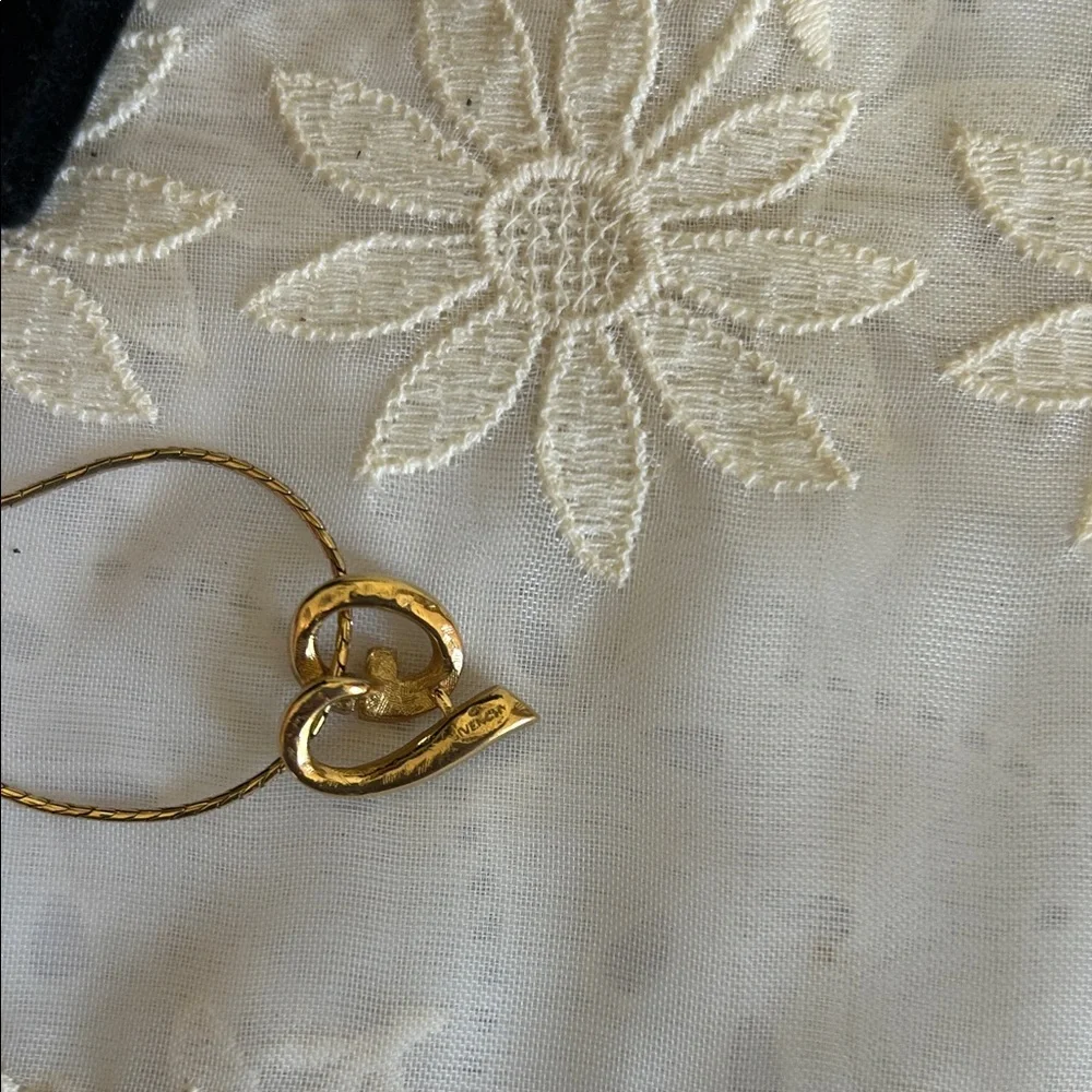 Givenchy Gold Intertwined Heart Necklace - Picture 9 of 9